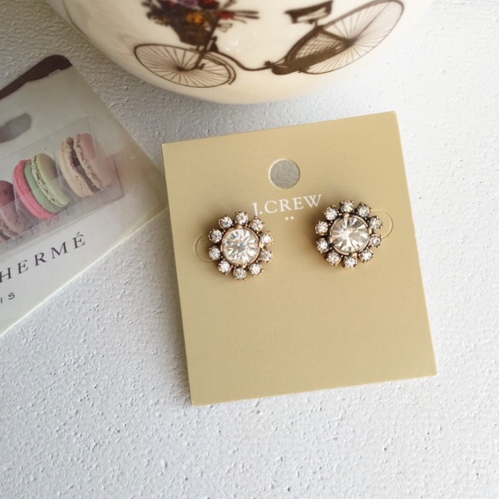 J Crew round crystal earrings - Picture 5 of 6